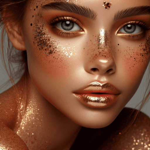 Freckles Emas dengan Makeup Glitter: Panduan Lengkap untuk Tampilan Mempesona